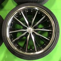 NA354 中古 ANHELO KLEITOS アネーロ クレイトス ホイール 20×8.5J +35 20×9.5J +38 PCD 114.3 タイヤ 245/35R20 4本 セット_画像5