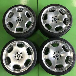 1円~ NT240 中古 WORK RYVER ワーク レイバー ホイール 19×9J +38 19×10J +41 PCD 114.3 タイヤ 245/35R19 275/30R19 【16系アリスト】