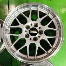 NT414 中古 BBS純正 RG720 FORGED フォージド ホイール 17×8J +40 PCD 114.3 4本 セット【17系クラウンマジェスタ】_画像3