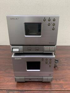 245 SONY ソニー HCD-T11 HCD-T1 ステレオ CD プレーヤー カセットデッキ システムコンポ スピーカー 通電確認 ジャンク品