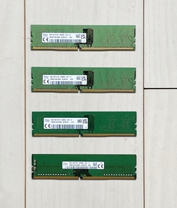 ★SK hynix製 デスクトップPC用メモリ DDR4 3200（PC4-25600）8GB 4枚セット 32GB 動作確認済 DIMM 3200AA★