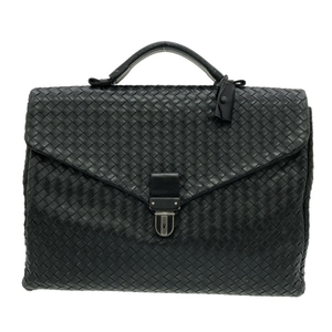 ボッテガヴェネタ BOTTEGA VENETA ビジネスバッグ 113095 イントレチャート レザー 黒 バッグ