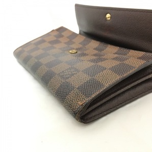 ルイヴィトン LOUIS VUITTON 長財布 N61724 ポシェット・ポルト モネ クレディ ダミエ・キャンバス エベヌ CA0095 財布 ダミエの画像6