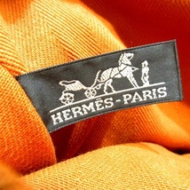 エルメス HERMES ハンドバッグ バルパライソMM トワルシェブロン×レザー オレンジ バッグ_画像7