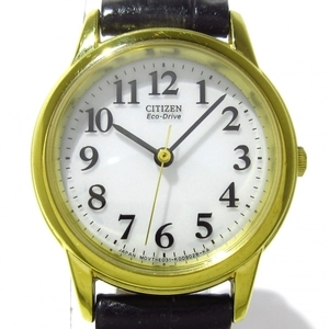 CITIZEN(シチズン) 腕時計 - E031-K006082 レディース 革ベルト 白