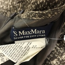 マックスマーラ Max Mara サイズ38 S - ダークブラウン×ベージュ レディース ノースリーブ/ロング ワンピース_画像3