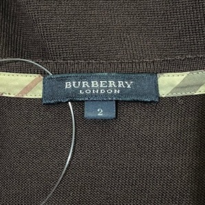 バーバリーロンドン Burberry LONDON 半袖セーター サイズ2 M - ボルドー レディース クルーネック トップスの画像3