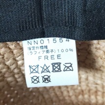 ノースフェイス THE NORTH FACE ハット F - 指定外繊維(ラフィア) ベージュ×黒 ストローハット 帽子_画像6