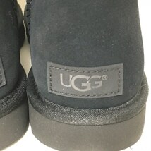 アグ UGG ショートブーツ 24 ムートン 黒 レディース 新品同様 靴_画像5