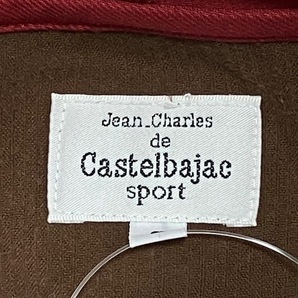 カステルバジャックスポーツ CastelbajacSport パーカー サイズ2 M - レッド×ダークブラウン メンズ 長袖/ジップアップ/重ね着風 トップスの画像3