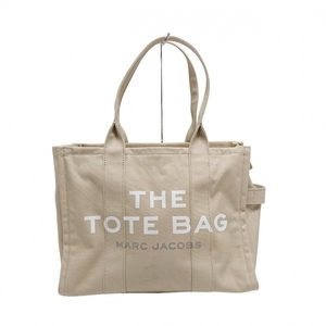 マークジェイコブス MARC JACOBS トートバッグ M0016156 260 ザラージトートバッグ キャンバス ベージュ×白×ライトグレー 美品 バッグ