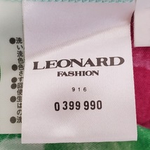 レオナール LEONARD 半袖カットソー サイズLL - ライトブルー×ネイビー×マルチ レディース クルーネック トップス_画像5