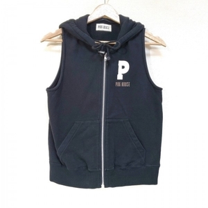  Pink House PINK HOUSE the best size M - black × ivory lady's with a hood . tops 