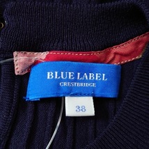 ブルーレーベルクレストブリッジ BLUE LABEL CRESTBRIDGE ノースリーブセーター サイズ38 M - ダークネイビー レディース クルーネック_画像3