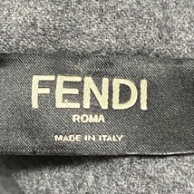 フェンディ FENDI ブルゾン サイズM FAF639 - ダークグレー×黒 メンズ カシミヤ/ハーフジップパーカー ジャケット_画像3