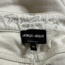 ジョルジオアルマーニ GIORGIOARMANI ジーンズ サイズ26 S - 白 レディース フルレングス ボトムス_画像3