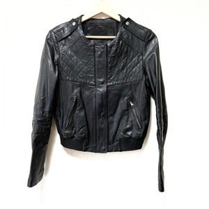  Le Ciel Bleu LE CIEL BLEU rider's jacket size 40 M - black lady's long sleeve / spring / autumn jacket 