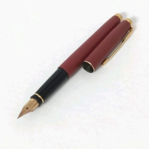 パーカー PARKER 万年筆 - プラスチック レッド インクなし/ペン先14K ペン