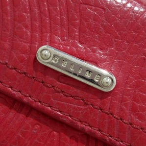 セリーヌ CELINE Wホック財布 - レザー レッド 財布の画像5