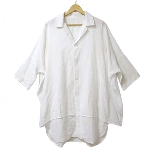 ワイズ Y's 長袖シャツ サイズ2 M - 白 メンズ ロング丈 トップス