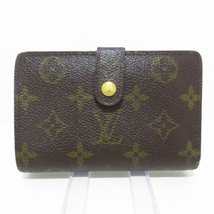 ルイヴィトン LOUIS VUITTON 2つ折り財布 M61674 ポルトフォイユ・ヴィエノワ モノグラム・キャンバス イニシャル刻印 CA1918 財布