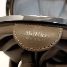 マックスマーラ Max Mara ショルダーバッグ - レザー ダークブラウン がま口 美品 バッグ_画像8