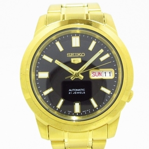 SEIKO(セイコー) 腕時計■美品 5(ファイブ) 7S26-02W0 メンズ 裏スケ 黒