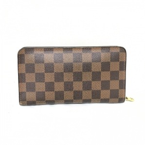 ルイヴィトン LOUIS VUITTON 長財布 N61728 ポルトモネジップ ダミエキャンバス エベヌ CA0055 財布 ダミエの画像2