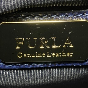 フルラ FURLA ショルダーバッグ メトロポリス レザー ダークネイビー チェーンショルダー バッグの画像8