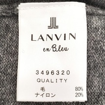 ランバンオンブルー LANVIN en Bleu サイズ38 M - グレー レディース タートルネック/七分袖/ひざ丈/ニット 新品同様 ワンピース_画像4