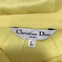 ディオール/クリスチャンディオール DIOR/ChristianDior 半袖ポロシャツ サイズL - イエロー レディース 半袖/夏物 美品 トップス_画像3