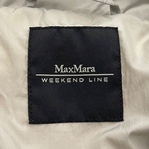 マックスマーラウィークエンド Max MaraWEEKEND ダウンコート サイズI38 - ライトグレー レディース 長袖/ジップアップ/冬 コートの画像3