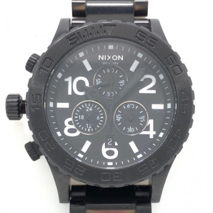NIXON(ニクソン) 腕時計 THE 42-20 CHRONO 13FI メンズ クロノグラフ 黒の画像1