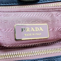 プラダ PRADA トートバッグ BN1604 - ナイロン×レザー 黒 リボン バッグ_画像8