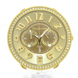 TENDENCE(テンデンス) 腕時計 ALUTECH Luxury TY146010 ボーイズ ラバーベルト/クロノグラフ ゴールドの画像1