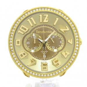 TENDENCE(テンデンス) 腕時計 ALUTECH Luxury TY146010 ボーイズ ラバーベルト/クロノグラフ ゴールド