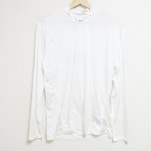 マムート MAMMUT 長袖Tシャツ サイズL(USA) - 白×シルバー×オレンジ レディース ハイネック トップスの画像1