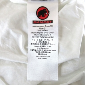 マムート MAMMUT 長袖Tシャツ サイズL(USA) - 白×シルバー×オレンジ レディース ハイネック トップスの画像5