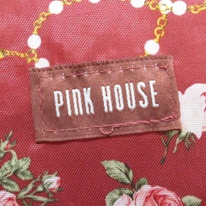 ピンクハウス PINK HOUSE リュックサック - ナイロン レッド×ライトピンク×マルチ 花柄/折りたたみ 美品 バッグの画像8