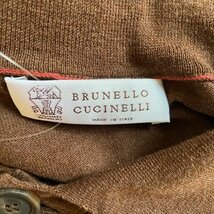 ブルネロクチネリ BRUNELLO CUCINELLI カーディガン サイズ50 M - ダークブラウン メンズ 長袖 トップス_画像3