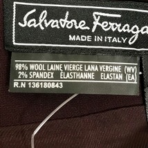 サルバトーレフェラガモ SalvatoreFerragamo スカート サイズ46 L - ボルドー レディース ひざ丈 ボトムス_画像4