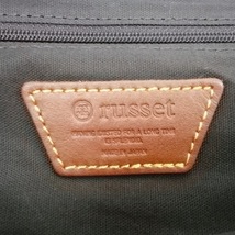 ラシット russet ハンドバッグ - ナイロン×レザー ダークネイビー 美品 バッグ_画像8