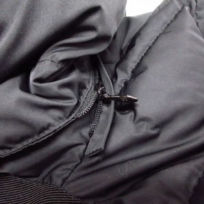 モンクレール MONCLER ダウンコート サイズ0 XS LANOUX(ラヌー) 黒 レディース 冬物 コートの画像6