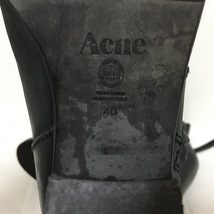 アクネ Acne ショートブーツ 40 - レザー 黒 レディース 靴_画像7