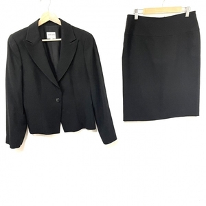  Armani ko let's .-niARMANICOLLEZIONI skirt suit - black lady's lady's suit 
