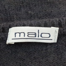 マーロ MALO 長袖セーター サイズ38 M - ダークネイビー レディース Vネック/カシミヤ 美品 トップス_画像3