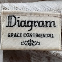 ダイアグラム Diagram GRACE CONTINENTAL 七分袖カットソー サイズ36 S - 白×ベージュ レディース 美品 トップス_画像3