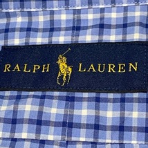 ラルフローレン RalphLauren 半袖シャツ サイズS - ブルー×ネイビー×白 メンズ チェック柄 トップス_画像3