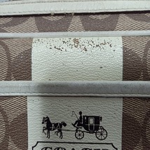 コーチ COACH ショルダーバッグ 11355 シグネチャーヘリテージストライプフライトショルダー カーキ×アイボリー×マルチ ストラップ着脱可_画像9