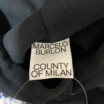 マルセロバーロン MARCELO BURLON パーカー サイズS - 黒×白×ブルー メンズ 長袖/プルオーバー トップス_画像3